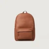 The Philos Brown Leather Backpack