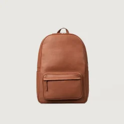 The Philos Brown Leather Backpack