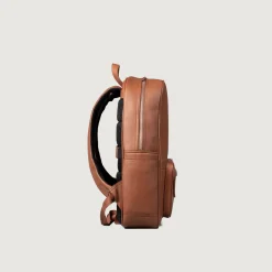 The Philos Brown Leather Backpack