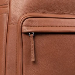 The Philos Brown Leather Backpack