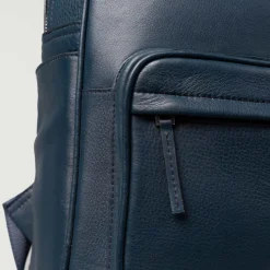 The Philos Midnight Blue Leather Backpack