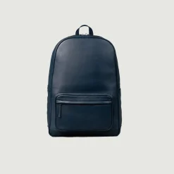 The Philos Midnight Blue Leather Backpack