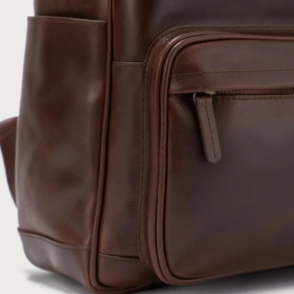The Philos Vintage Brown Leather Backpack