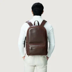 The Philos Vintage Brown Leather Backpack