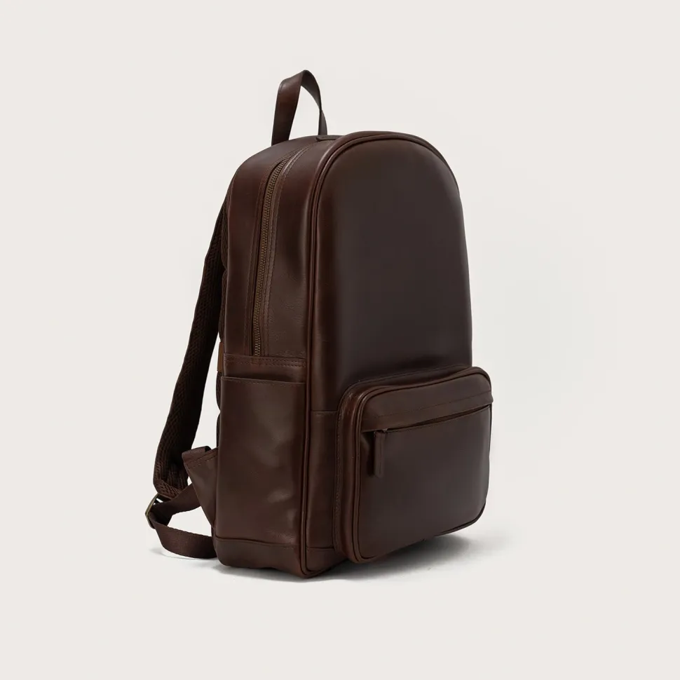The Philos Vintage Brown Leather Backpack
