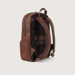 The Philos Vintage Distressed Brown Leather Backpack