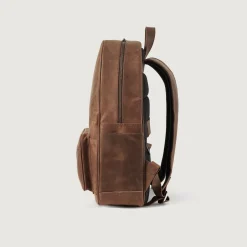 The Philos Vintage Tan Leather Backpack