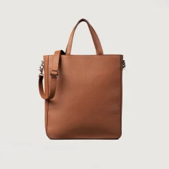 The Poet Brown Leather Tote Bag