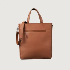 The Poet Brown Leather Tote Bag