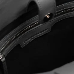The Poet Grey Leather Tote Bag