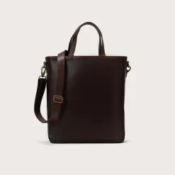 The Poet Vintage Brown Leather Tote Bag