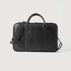 The Preston Black Leather Briefcase