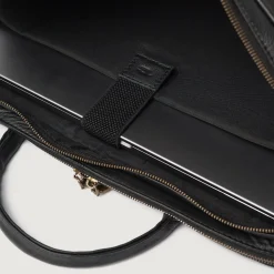The Preston Black Leather Briefcase