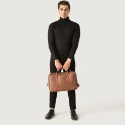 The Preston Brown Leather Briefcase