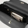 The Sandra Black Leather Saddle Bag