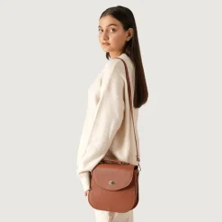 The Sandra Brown Leather Saddle Bag