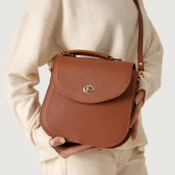 The Sandra Brown Leather Saddle Bag