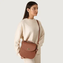 The Sandra Brown Leather Saddle Bag