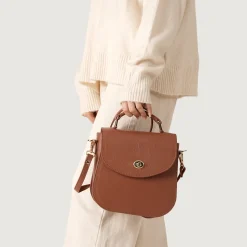 The Sandra Brown Leather Saddle Bag