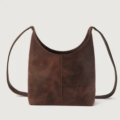 The Stefani Vintage Distressed Brown Leather Hobo Bag