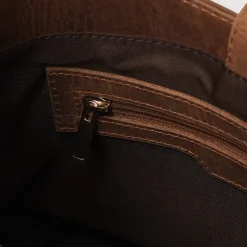 The Stefani Vintage Tan Brown Leather Hobo Bag