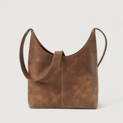 The Stefani Vintage Tan Brown Leather Hobo Bag