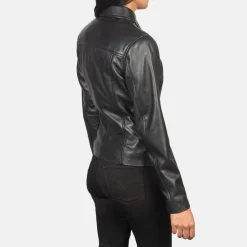 Tomachi Black Leather Jacket