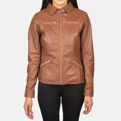 Tomachi Brown Leather Jacket