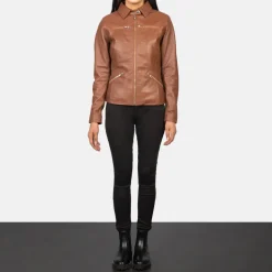 Tomachi Brown Leather Jacket