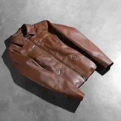 Tomachi Brown Leather Jacket