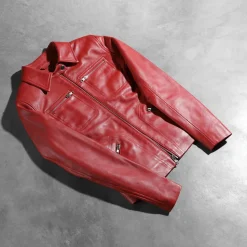 Tomachi Red Leather Jacket