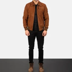 Tomchi Tan Suede Leather Jacket