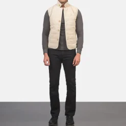 Tony Off-White Suede Vest