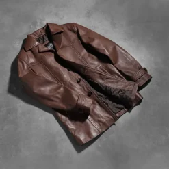 Vincent Alley Brown Leather Jacket