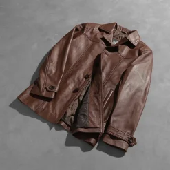 Vincent Alley Brown Leather Jacket