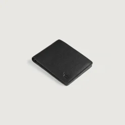Voren Black Leather Bi-fold Wallet