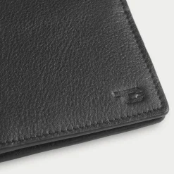 Voren Black Leather Bi-fold Wallet