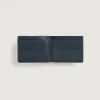 Voren Blue Leather Bi-fold Wallet