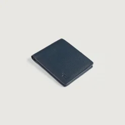 Voren Blue Leather Bi-fold Wallet