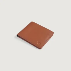 Voren Brown Leather Bi-fold Wallet