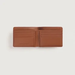 Voren Brown Leather Bi-fold Wallet