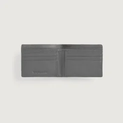 Voren Grey Leather Bi-fold Wallet