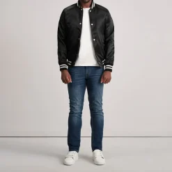 Xander Black Varsity Jacket