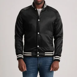 Xander Black Varsity Jacket
