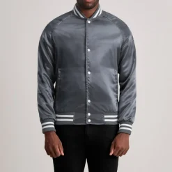 Xander Grey Varsity Jacket