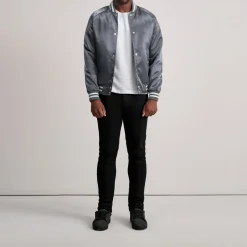 Xander Grey Varsity Jacket