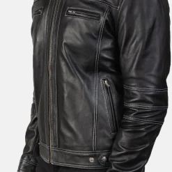 Youngster Black Leather Biker Jacket