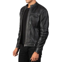 Youngster Black Leather Biker Jacket