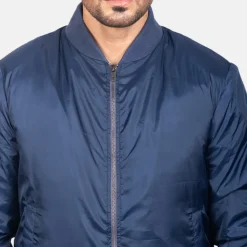 Zack Blue Bomber Jacket