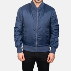 Zack Blue Bomber Jacket